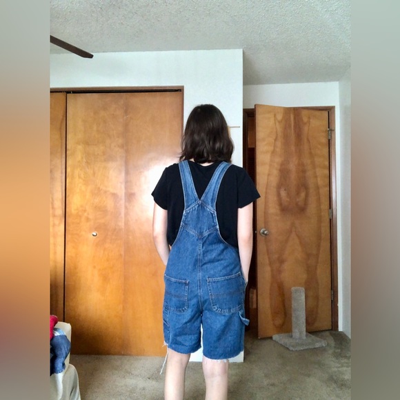 SOLD Vintage Northwest Blue Short Overalls - Picture 2 of 5